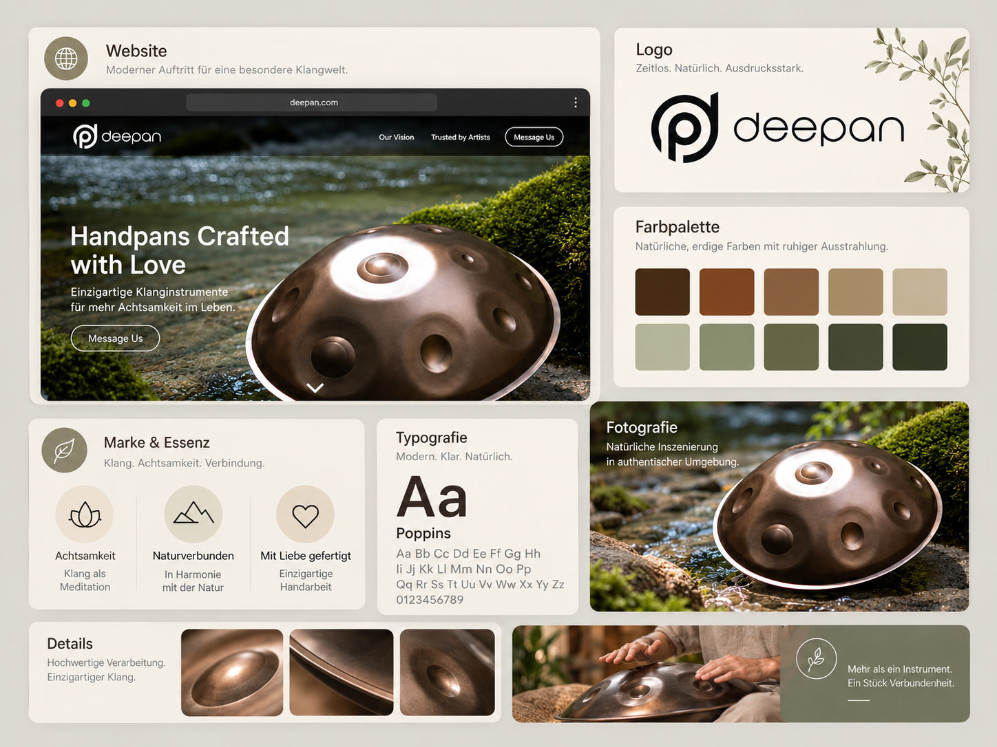Deepan – Branding, Fotografie und Website