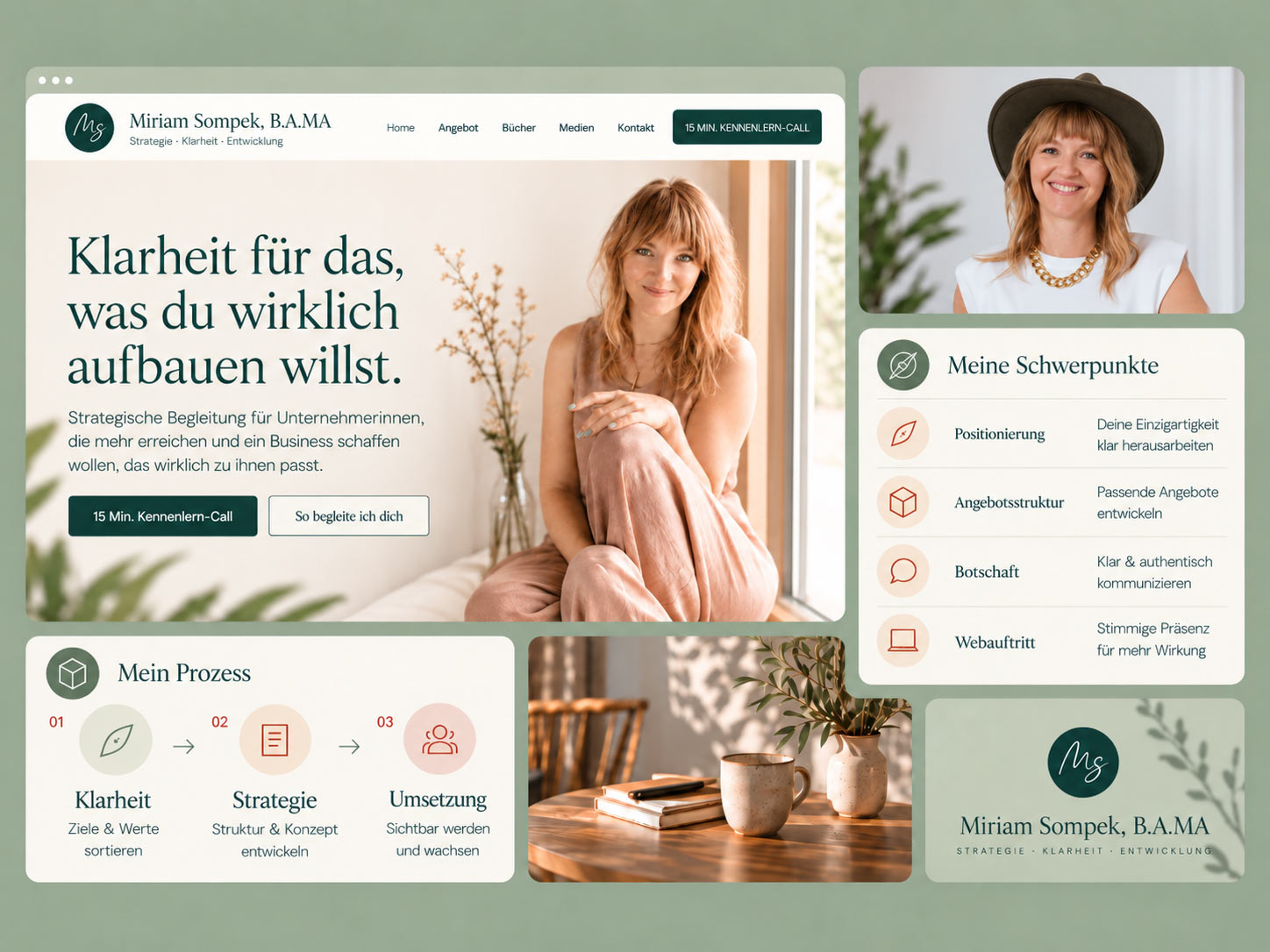 Miriam Sompek – Positionierung und Webauftritt
